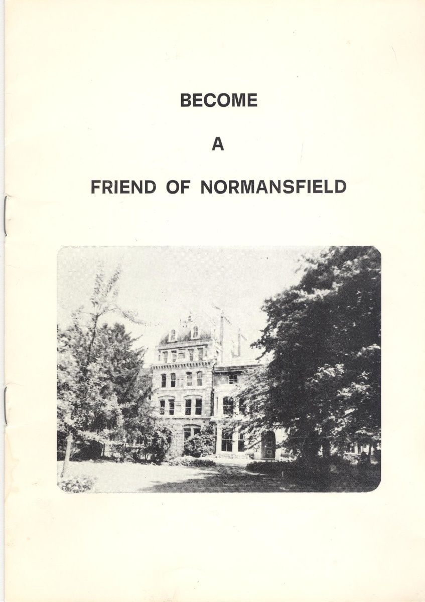 Friends of Normansfield NHS Booklet cover